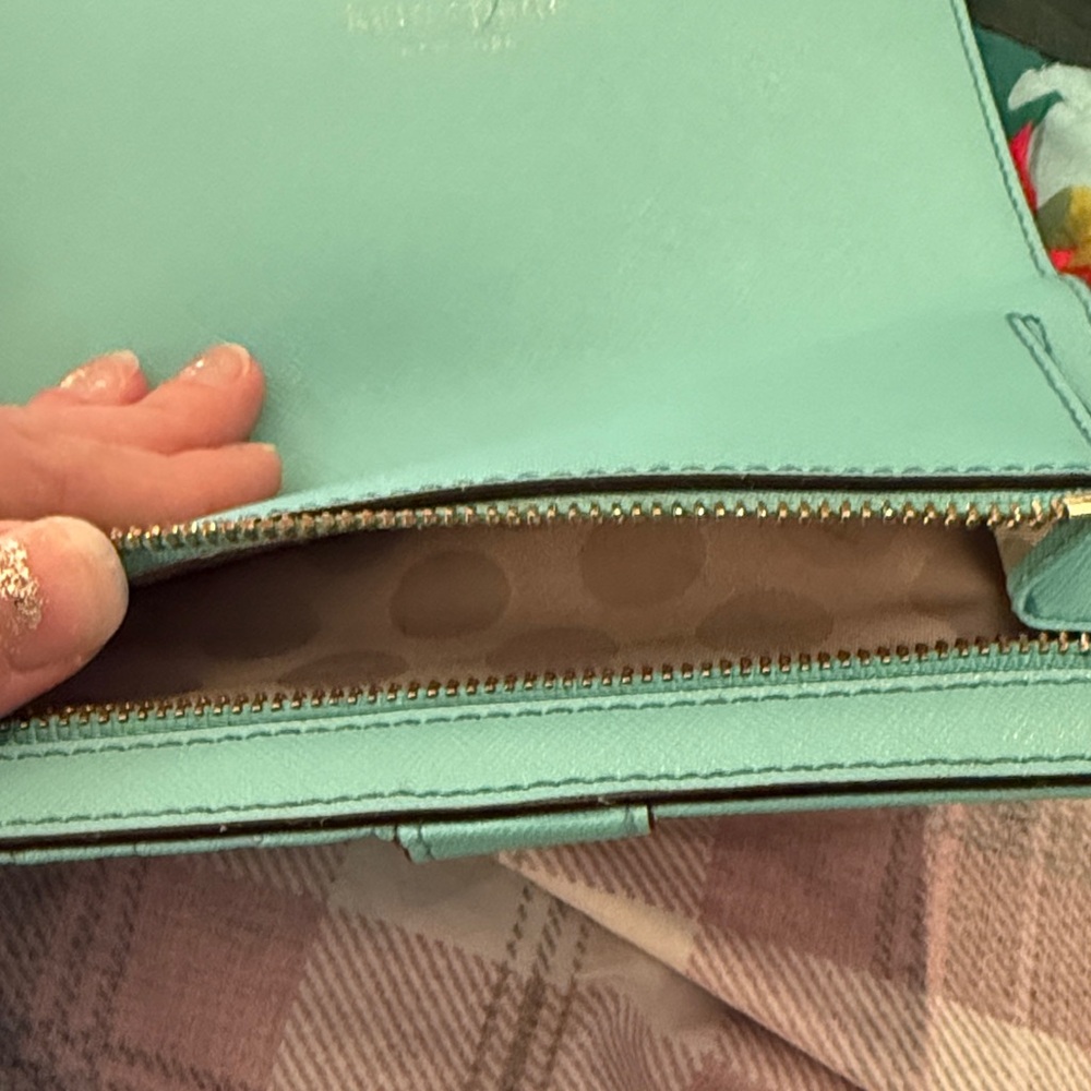Kate Spade Aqua Blue Wallet - Picture 4 of 5